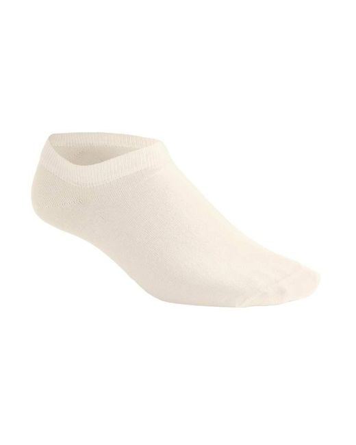 Oysho White 5 Pairs Of Cotton Blend Sneaker Socks