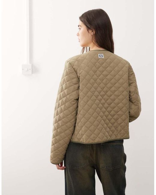 Noisy May Natural Quilted Jacket