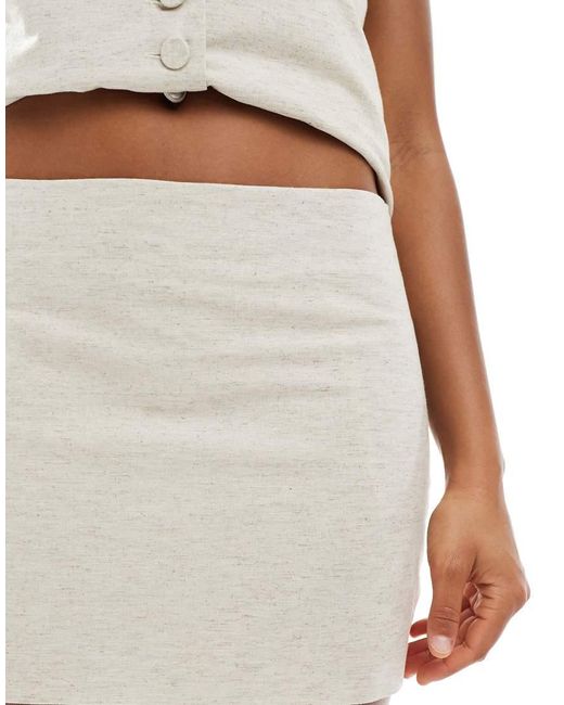 NARRATED White A-Line Mini Skirt