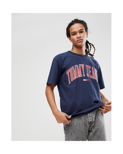 Tommy Hilfiger Tommy Jeans Collegiate Capsule T-shirt In Navy in Blue for  Men | Lyst Australia