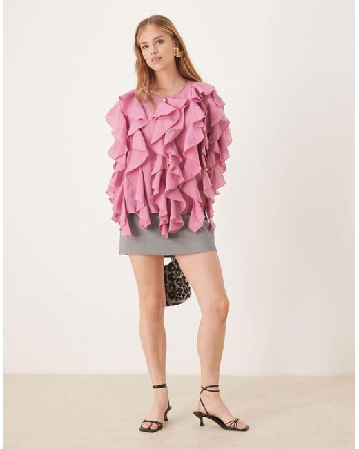 Sister Jane Pink Dream Ruffle Blouse