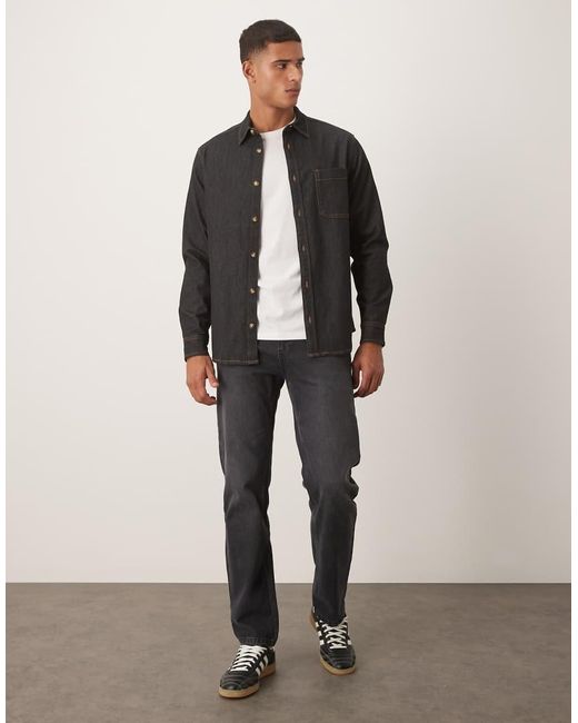 Camicia Giacca di ASOS in Black da Uomo