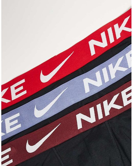 Nike Black Essential Microfibre 3 Pack Boxer Brief for men