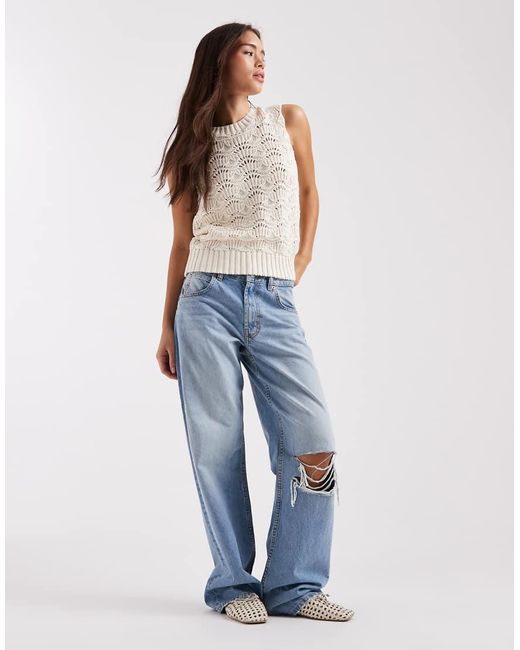 Levi's Gray Hope Crochet Vest