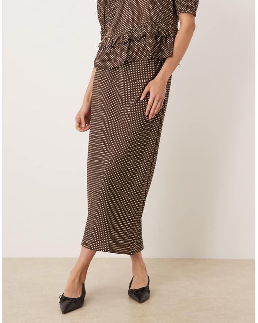 Wednesday's Girl Natural Midaxi Skirt
