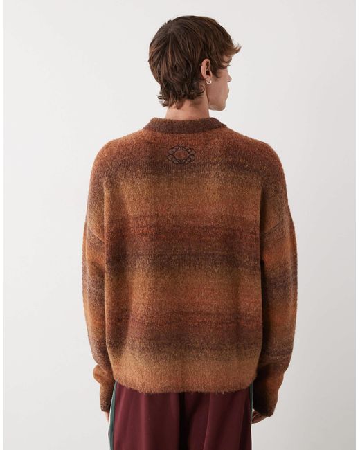 Prohibited – oversize-strickpullover in Brown für Herren