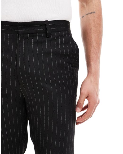 ASOS Black Slim Suit Pants for men