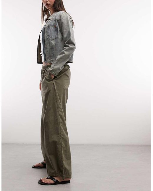 Weekday White Ripstop Oversized Drawstring Pants