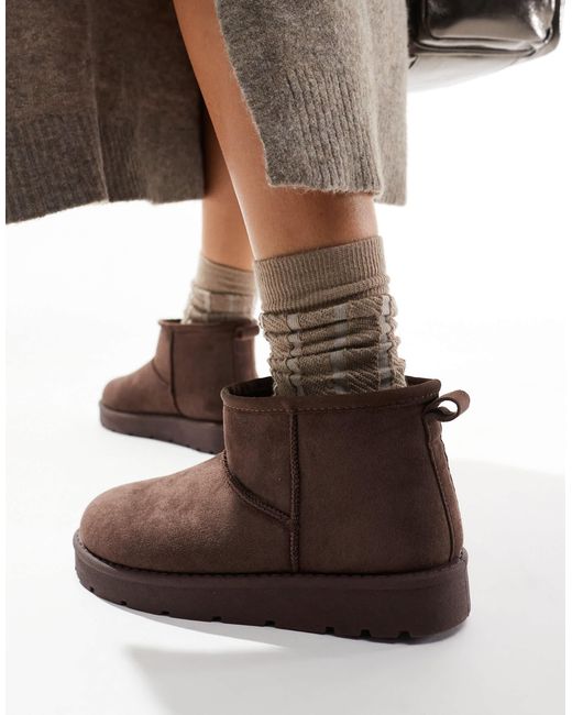 SEQWL Brown – gemütliche ankle-boots