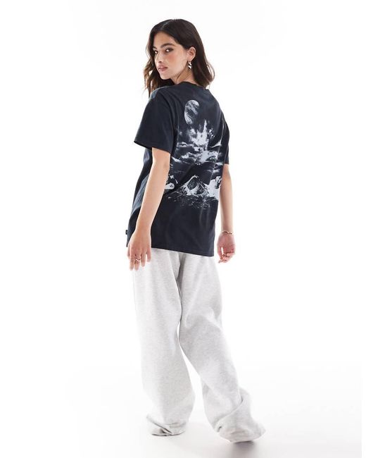 Black and white vans shirt womens sales