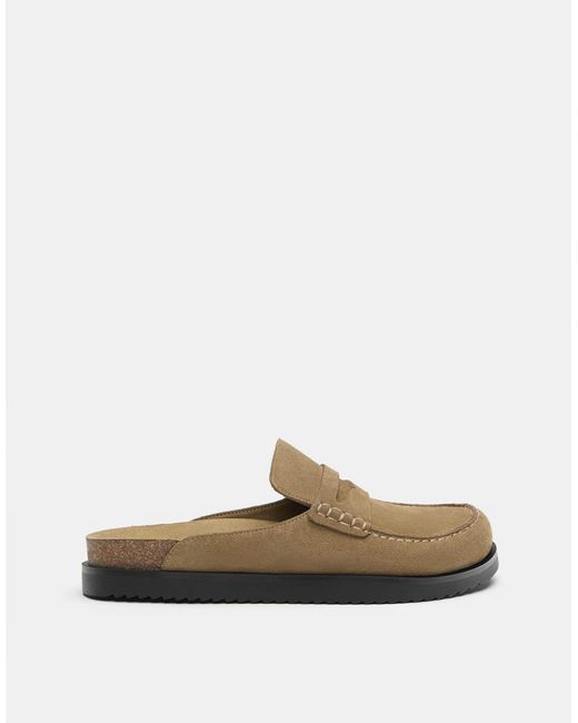 Pull&Bear Multicolor – leder-clogs