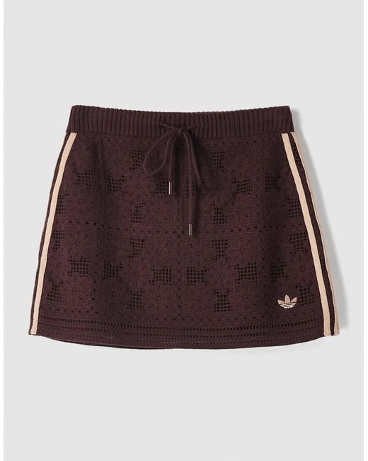 Adidas Natural Originals x asos – minirock aus häkelstrick