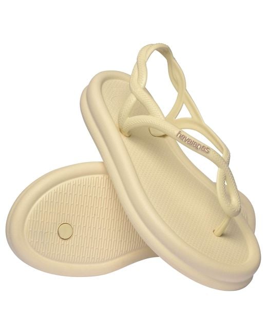 Havaianas Natural Toe Post Flip Flops
