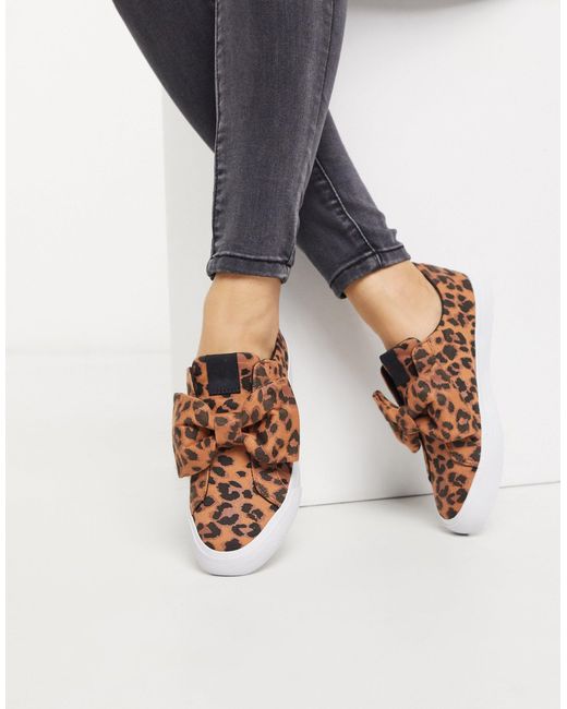slip on trainers with bow
