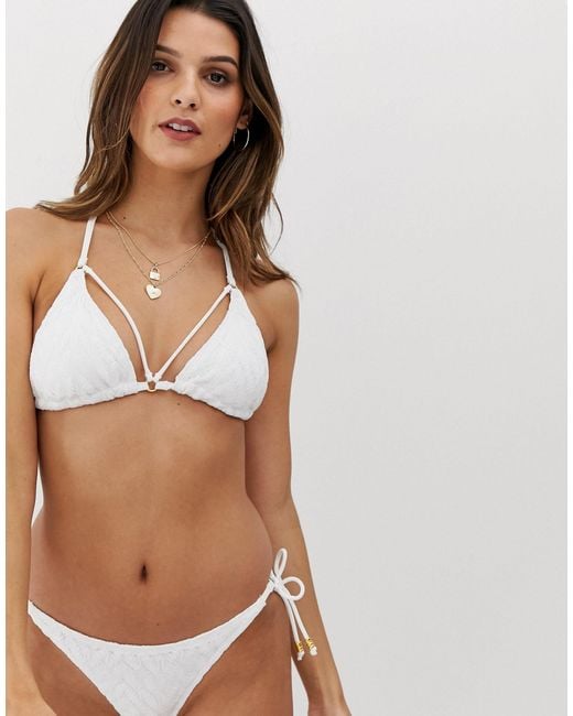 crochet triangle bikini