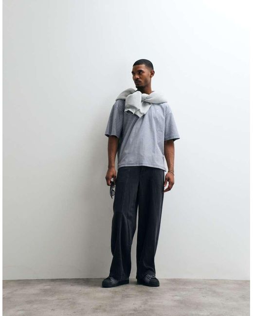 Carhartt Gray Dupree Stripe T-shirt for men