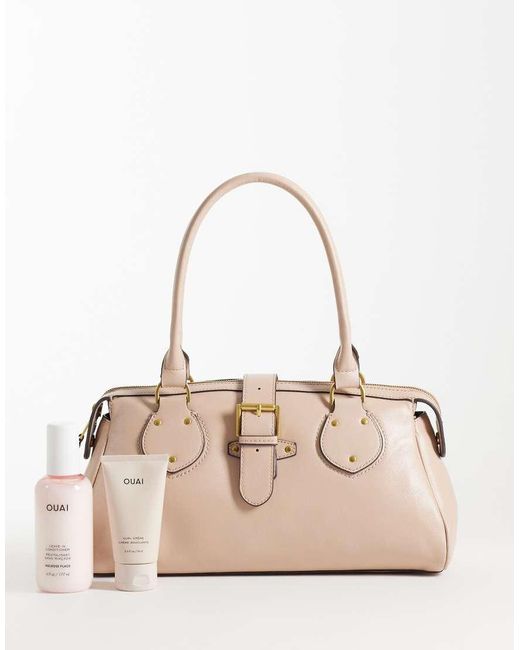 Mango Natural Buckle Detail Shoulder Bag