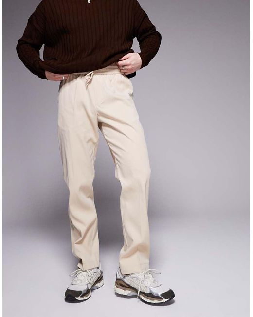 Pantaloni Comodi di Sixth June in Natural da Uomo