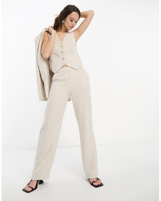 & Other Stories Natural Linen Waistcoat