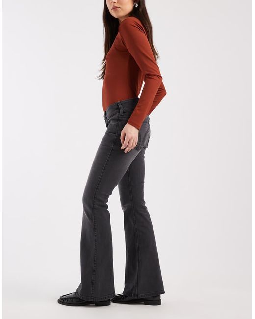 Hollister Blue Low Rise Bootcut Jeans