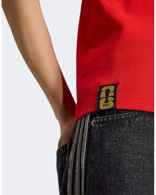 Adidas Originals Red Fifa World Cup 26 Spain T-Shirt