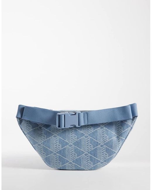 Lacoste Blue Monogram Waist Bag for men