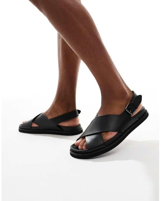 Polo Ralph Lauren Zane Cross Over Sandal in Brown for Men | Lyst UK