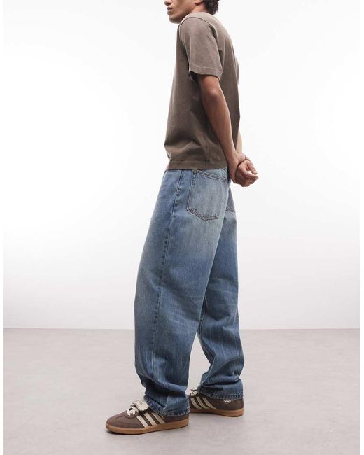 Obey Blue Classic baggy Vintage Jeans for men