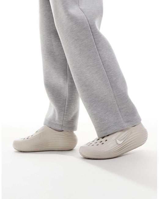 Nike Gray Reactx Rejuven8 Clogs for men