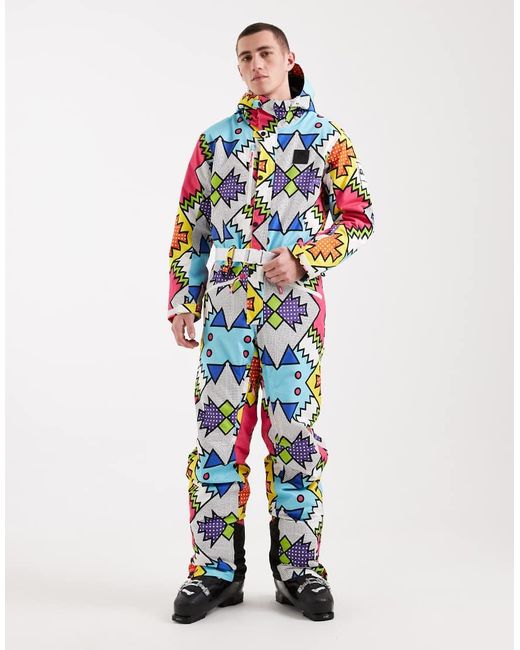 OOSC White Day Tripper Ski Suit for men