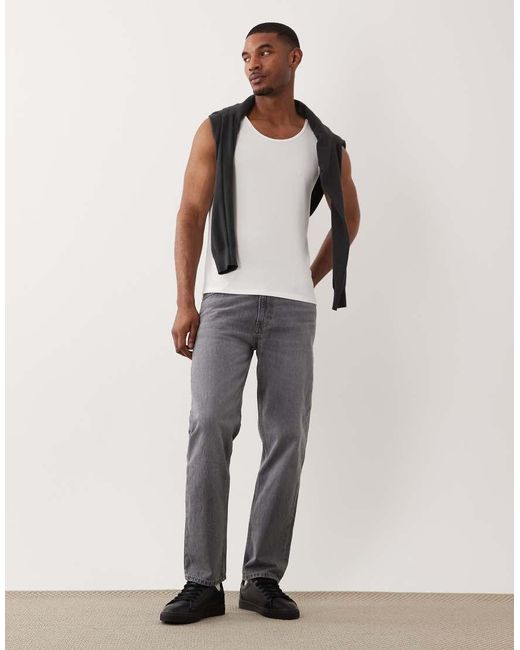 ARKET White Ribbed Tank Top for men