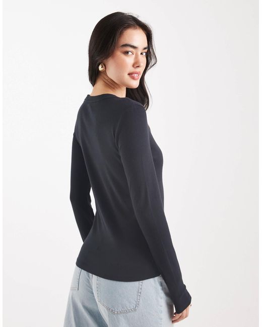 T-shirt basique à manches longues et logo Levi's en coloris Blue