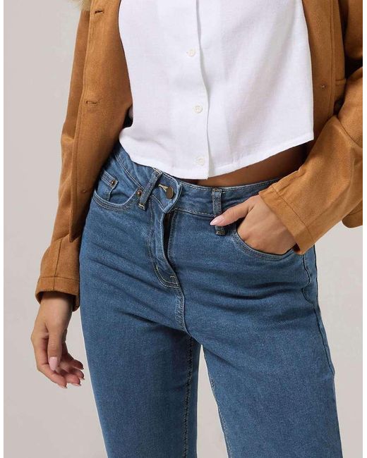 PixieGirl Blue Petite Mom Jeans