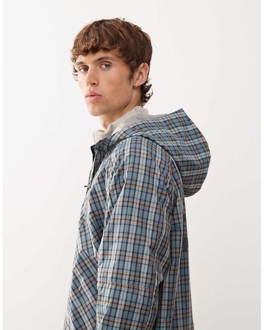 Umbro – karierte windjacke in Gray für Herren