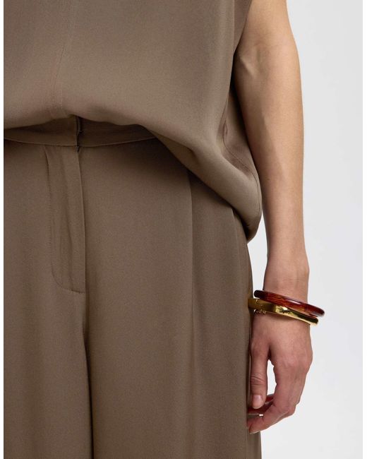 Pantalon ample - pépite SELECTED en coloris Brown