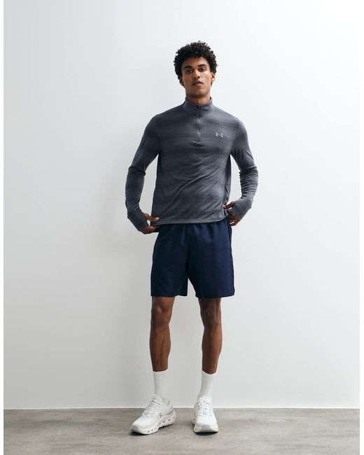 Under Armour Blue Tech Wordmark Woven Shorts for men