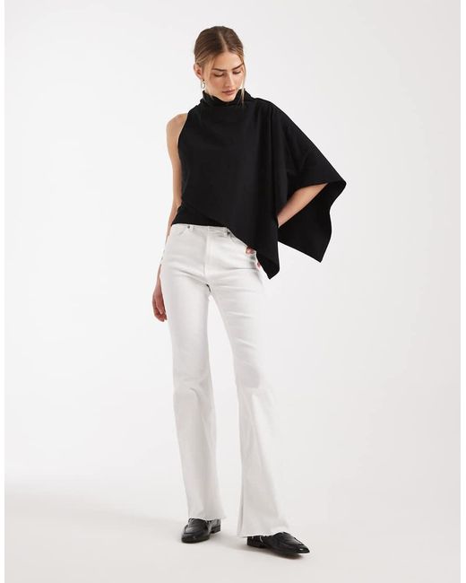 ASOS Black One Sleeve Cape Top