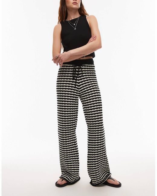 TOPSHOP Multicolor Knitted Stripe Trouser