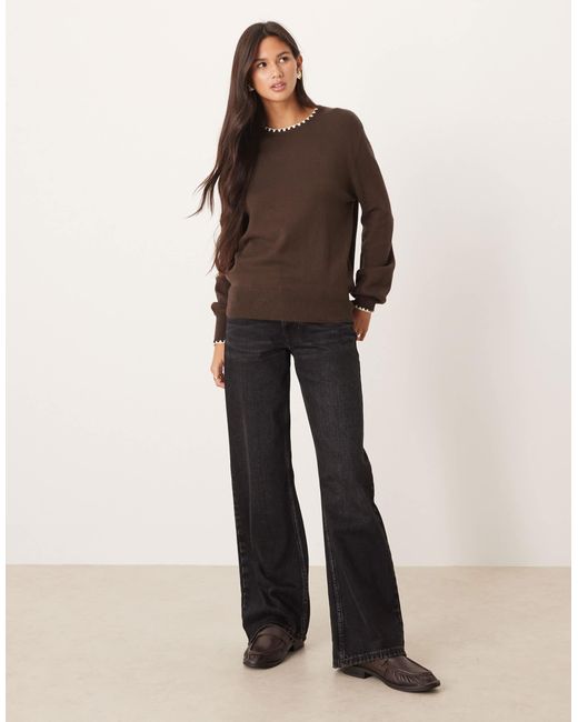 Threadbare Brown – pullover