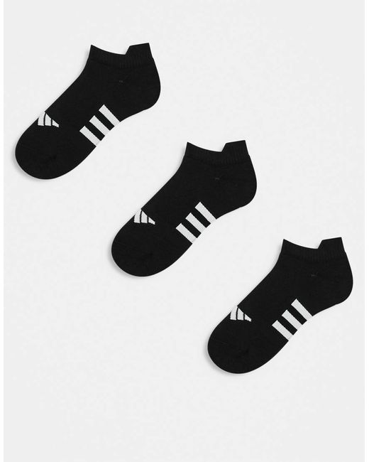 Adidas Originals Black Adidas Sportswear 3 Pack Cushioned Trainer Socks for men