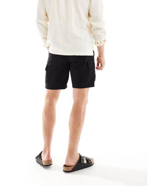 New Look White Cargo Shorts for men