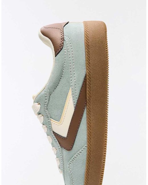 Bershka White Retro Trainers