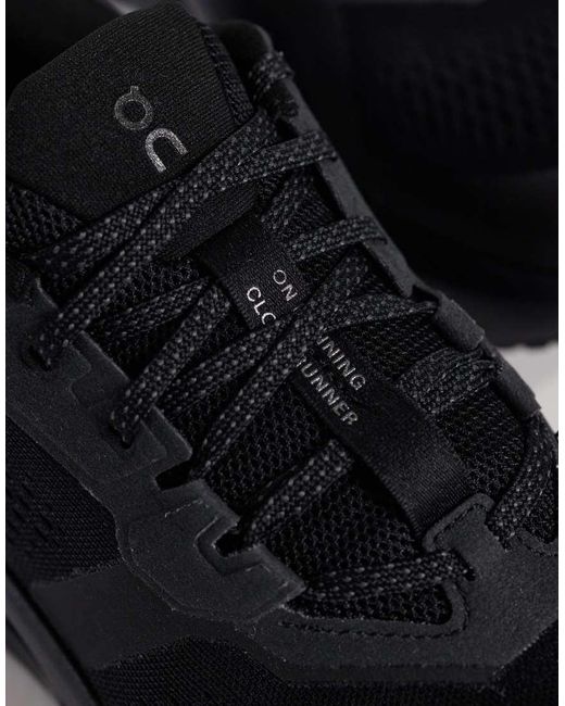 On Shoes Black Cloudrunner 3 Running Trainers for men