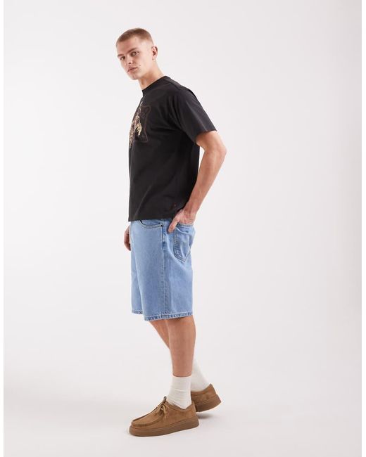Lee Jeans Blue Denim Jorts for men