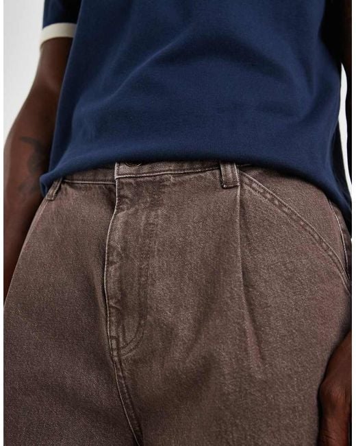 ASOS Blue Mid Length Denim Jorts for men