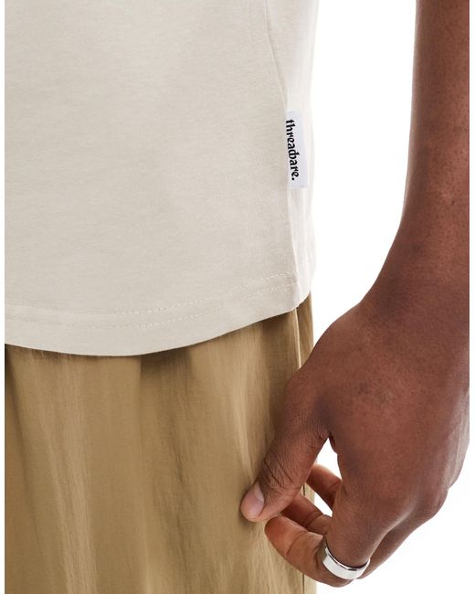 Threadbare – locker geschnittenes t-shirt in White für Herren