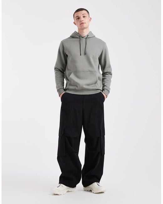 Only & Sons Slim-Fit Hoodie in het Gray voor heren