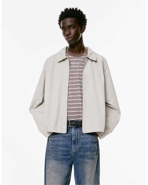 Giacca di Pull&Bear in Natural da Uomo