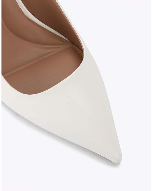 Carvela Kurt Geiger White Spirit Sling Heeled Shoes