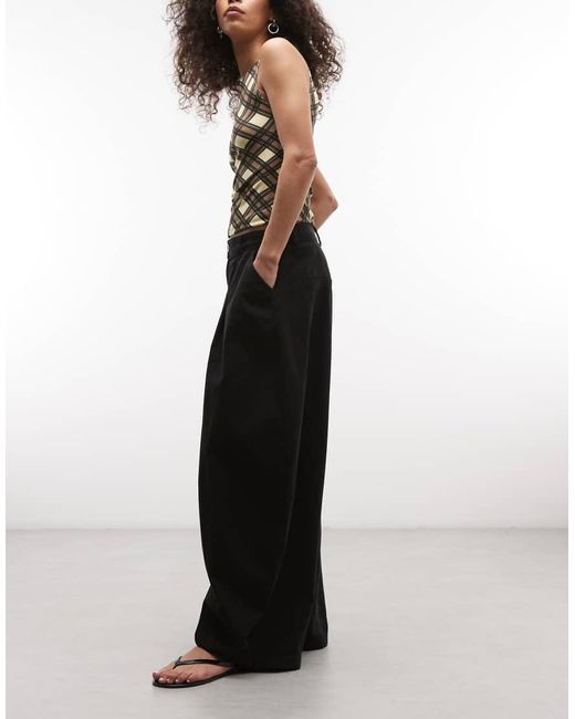Collusion Black Xl Balloon Pants With Pleats